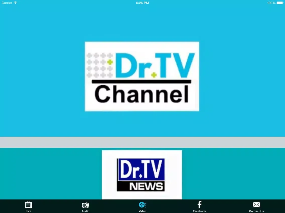 Capturas de tela do DrTV iPad 