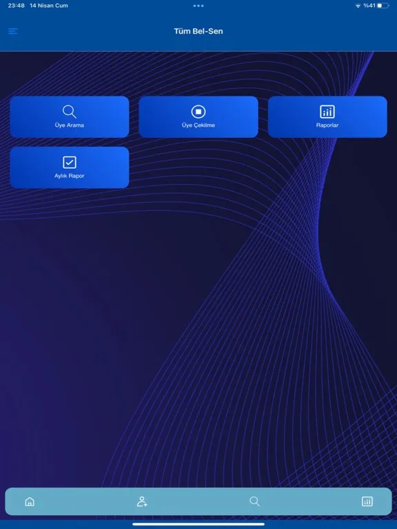 Tüm Bel Sen Üye Takip iPad  स्क्रीनशॉट