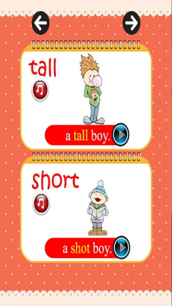 Capturas de tela do Learning English Vocabulary kids :Education games