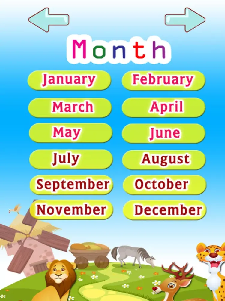 Learn English Vocabulary - Days : Education games iPad  スクリーンショット