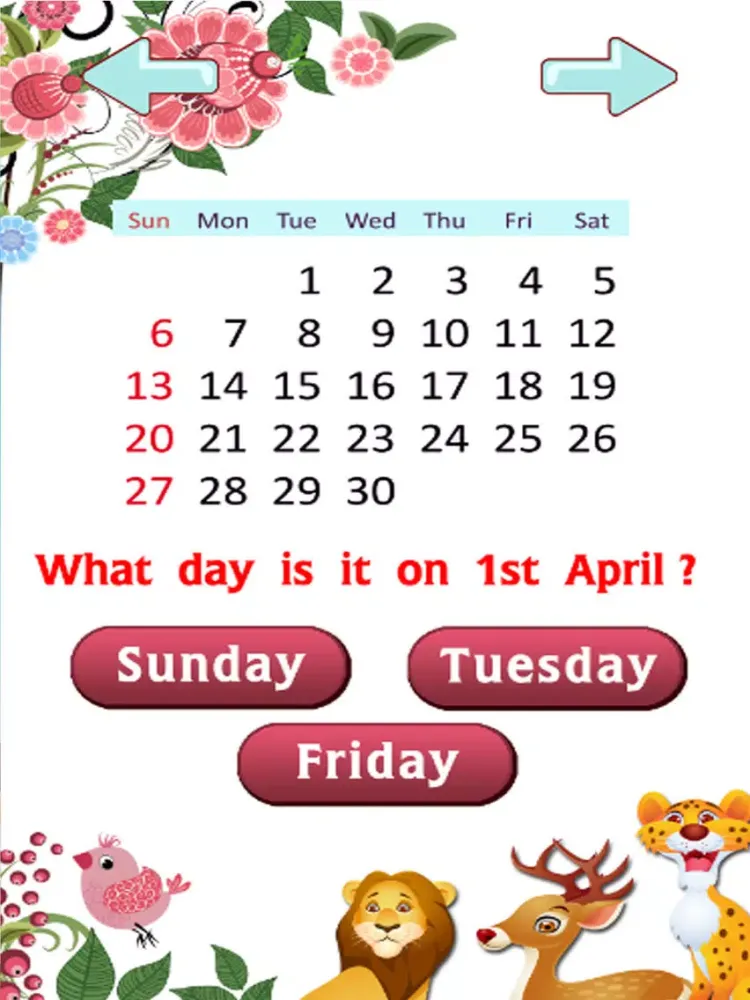 Learn English Vocabulary - Days : Education games iPad  スクリーンショット