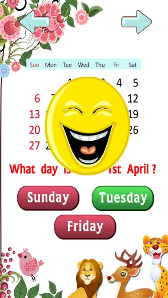Learn English Vocabulary - Days : Education games スクリーンショット