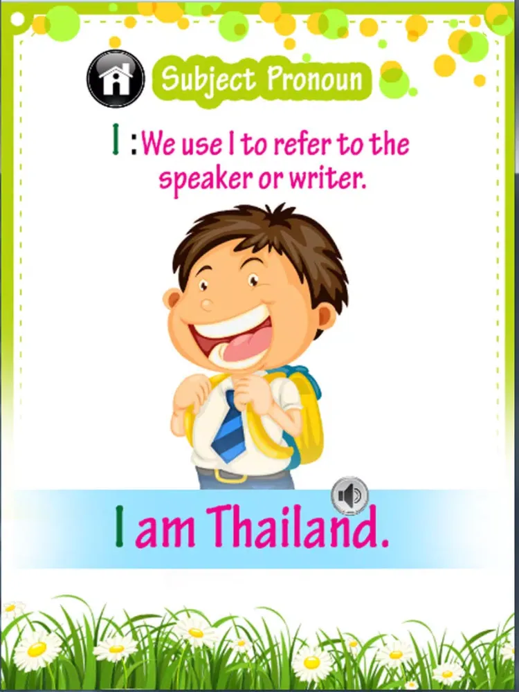 Ảnh chụp màn hình của Learn English Vocabulary - Pronoun : learning Education games for kids - free!! iPad 