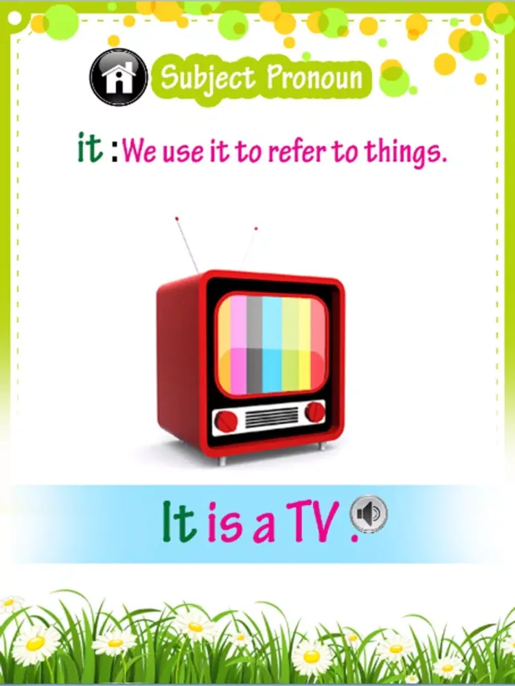 Ảnh chụp màn hình của Learn English Vocabulary - Pronoun : learning Education games for kids - free!! iPad 