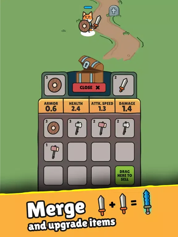 Legend of Hero Fox: Idle RPG iPad 应用截图