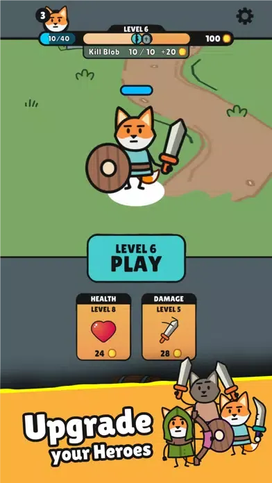 Legend of Hero Fox: Idle RPG应用截图