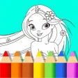 Coloring Mermaid and Princess Coloring Mermaid and Princess