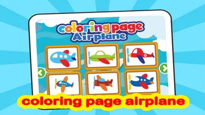 coloring page airplane creativity for kids Screenshots