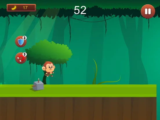 Tangkapan layar Monkey Run, Jump & Go Bananas! iPad 