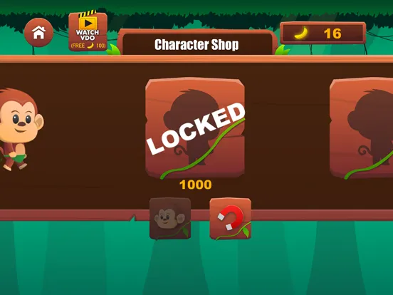 Tangkapan layar Monkey Run, Jump & Go Bananas! iPad 