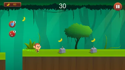 Tangkapan layar Monkey Run, Jump & Go Bananas!