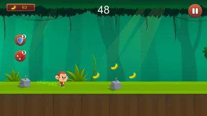 Tangkapan layar Monkey Run, Jump & Go Bananas!