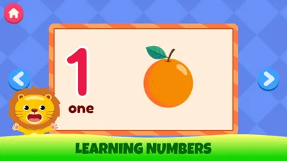 Tangkapan skrin Learn flashcards numbers 1-20