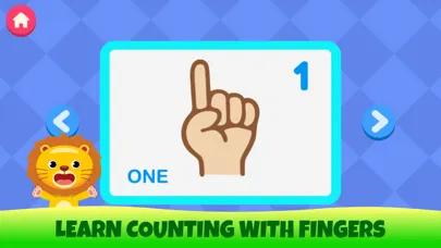 Tangkapan skrin Learn flashcards numbers 1-20