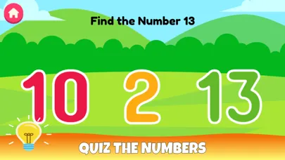 Tangkapan skrin Learn flashcards numbers 1-20