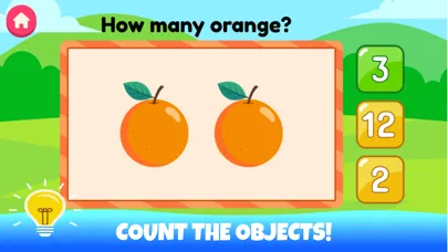 Tangkapan skrin Learn flashcards numbers 1-20