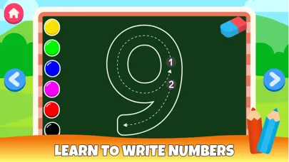 Tangkapan skrin Learn flashcards numbers 1-20