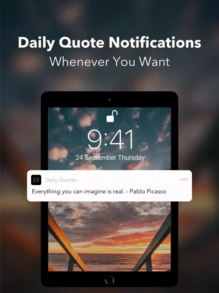 Ảnh chụp màn hình của Daily Quotes - Custom Widgets iPad 