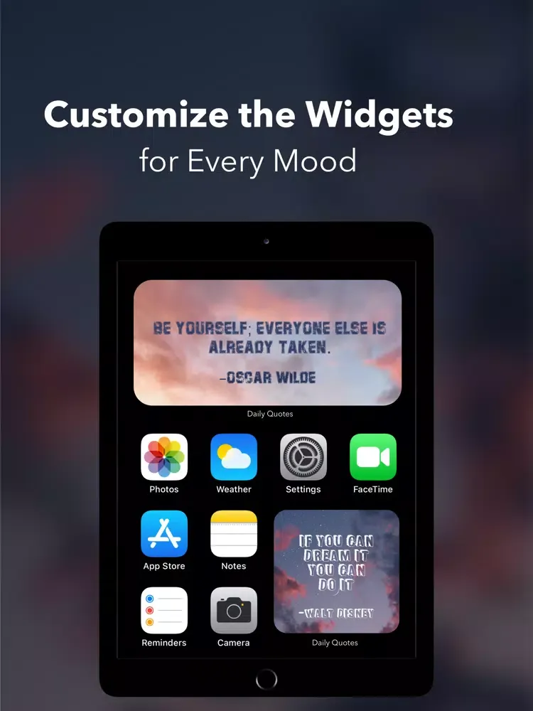 Ảnh chụp màn hình của Daily Quotes - Custom Widgets iPad 