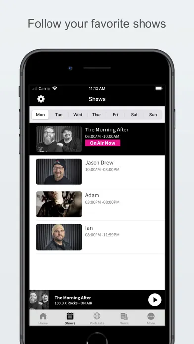 100.3 The X Rocks سکرین شاٹس