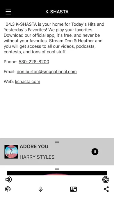 KSHASTA 104.3 Screenshots