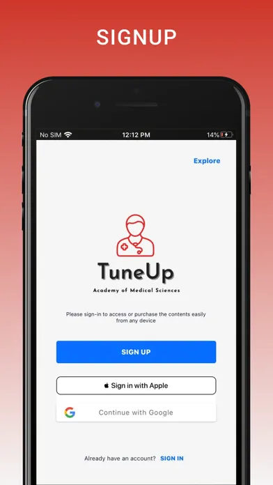 Captures d'écran de TuneUp Med Academy