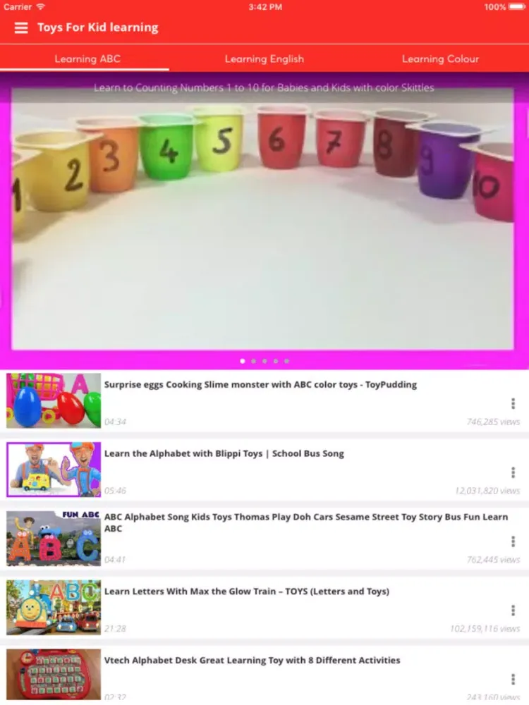 تصاویر Toys kid for learning colour, number, alphabet iPad 