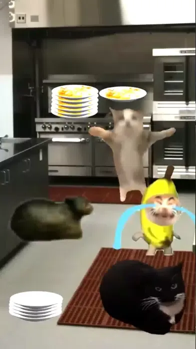Capturas de tela do Banana Cat!