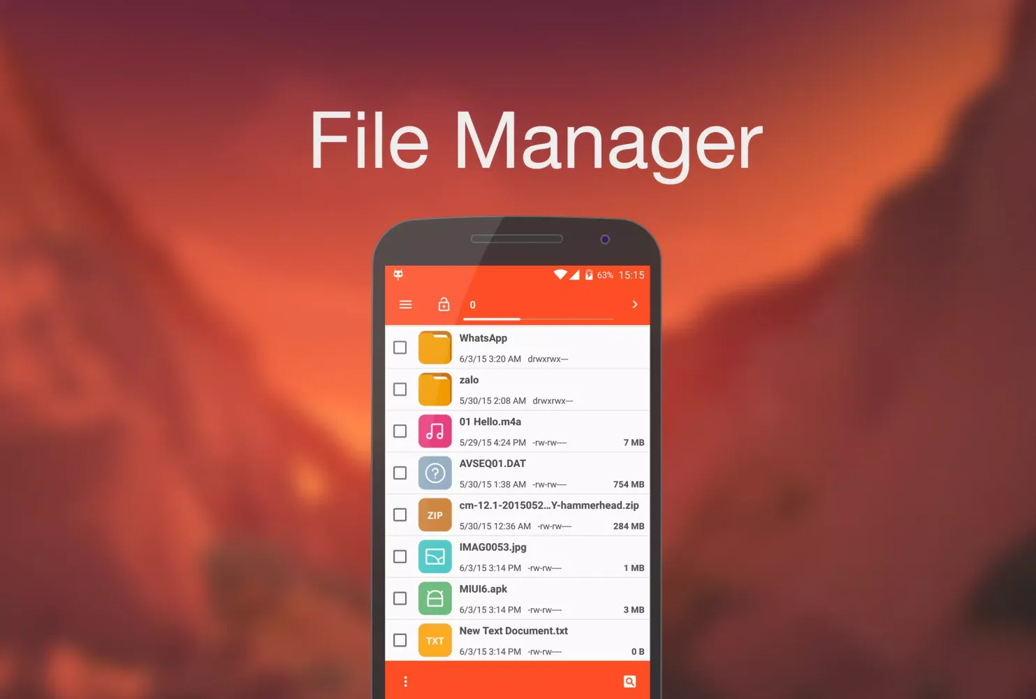 Capturas de tela do Miui6