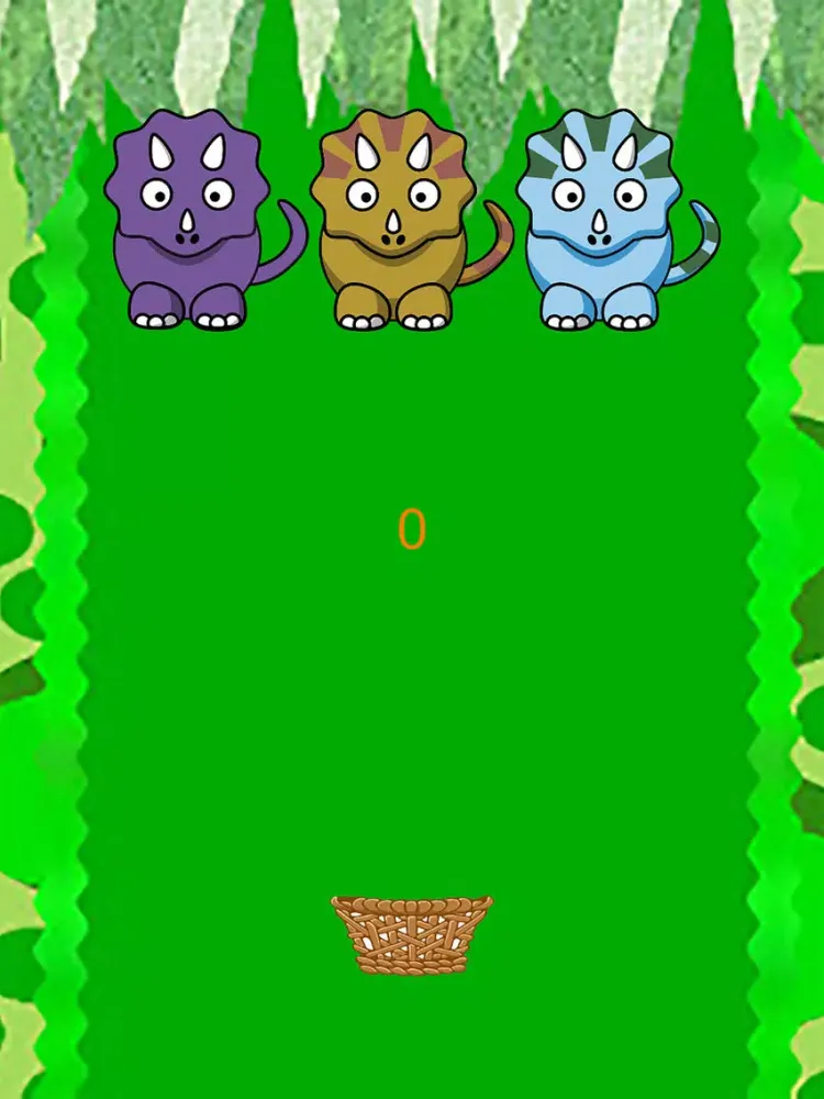 Ảnh chụp màn hình của Dinosaur Falling Eggs iPad 