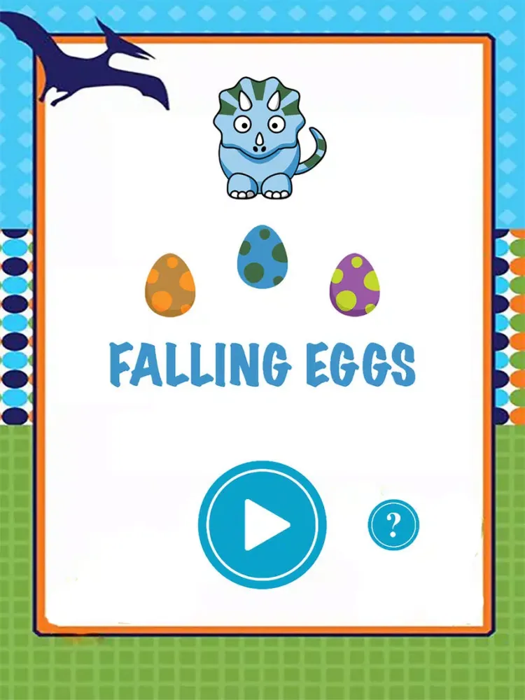 Ảnh chụp màn hình của Dinosaur Falling Eggs iPad 