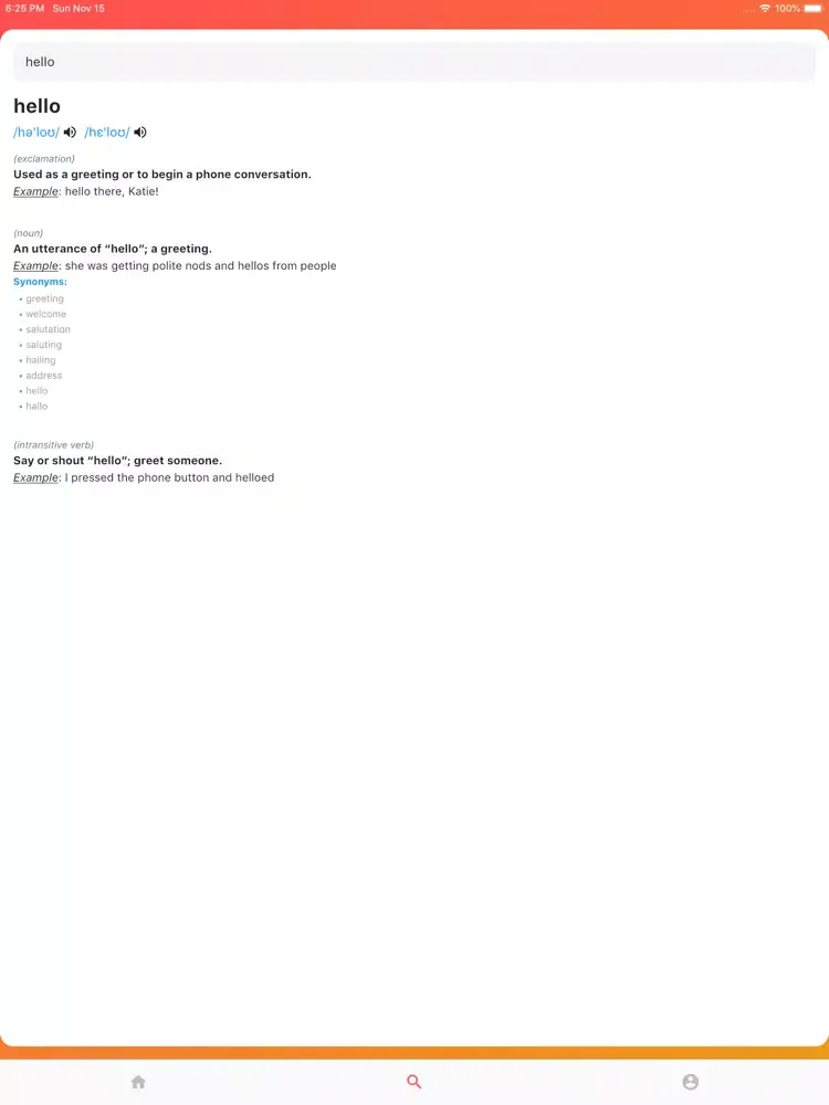Tangkapan skrin Hi English - Listen and Speak iPad 