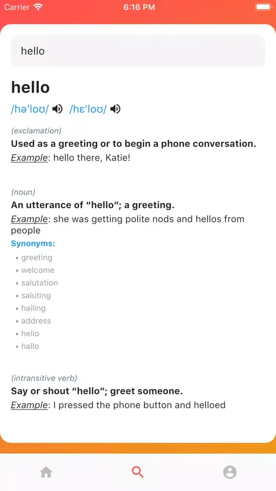 Tangkapan skrin Hi English - Listen and Speak