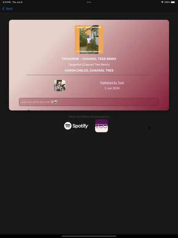 TwoTone - Music iPad  Screenshots