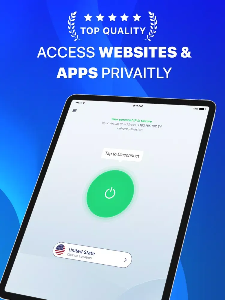 Tunnel VPN - VPN Master Proxy iPad 應用截圖