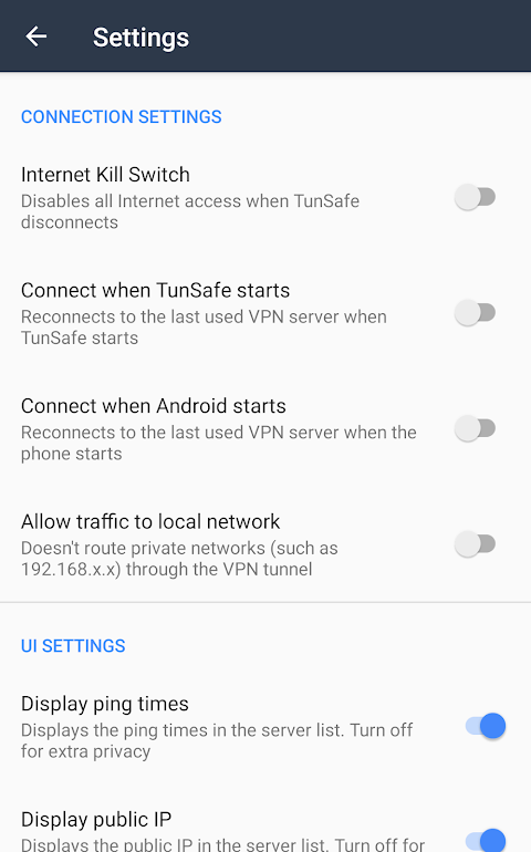TunSafe VPN Screenshots3