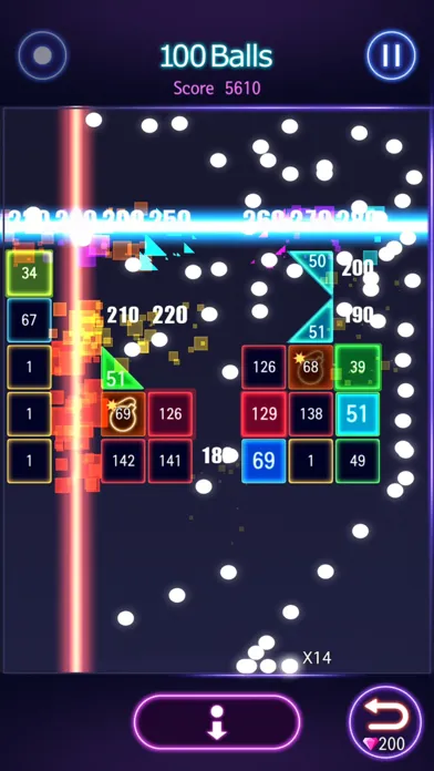 Bricks Breaker Hit - Glow Ball Ekran Görüntüleri