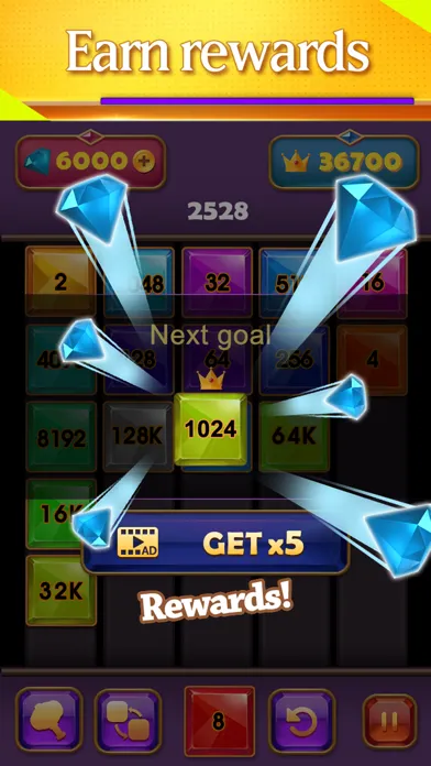 Number Up Merge - 2048 Puzzle Screenshots