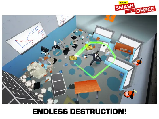 ภาพหน้าจอของ Super Smash the Office iPad 