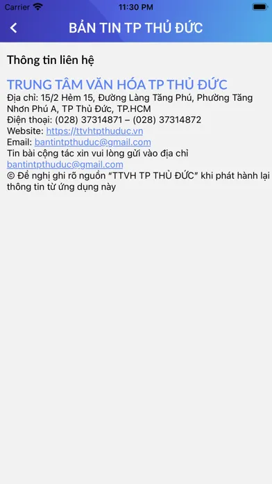 Bản Tin TP Thủ Đức स्क्रीनशॉट