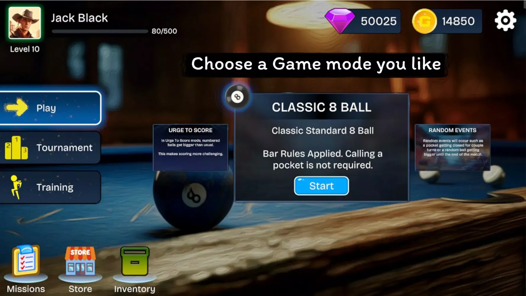 Screenshot di 8 Ball Pool - Saloon Billiard