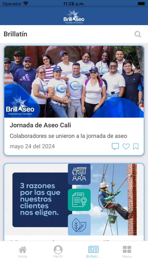 Capturas de tela do Brillaseo