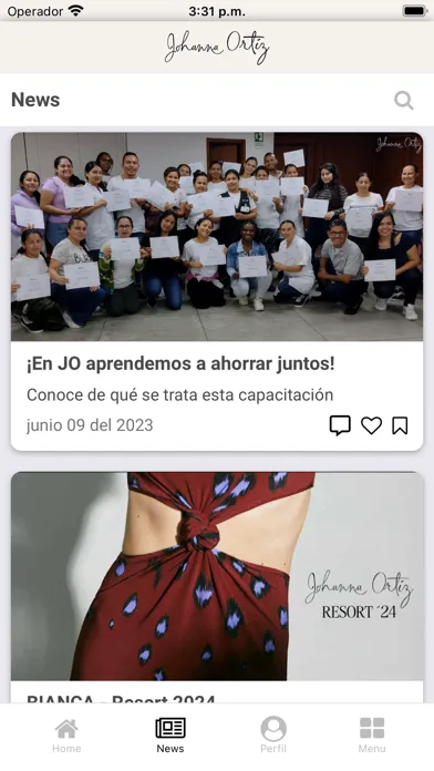 Capturas de tela do JO Fam