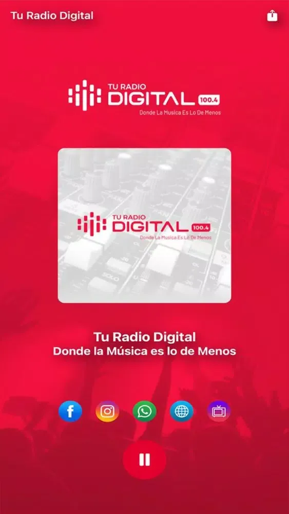 Ảnh chụp màn hình của Tu Radio Digital 100.4