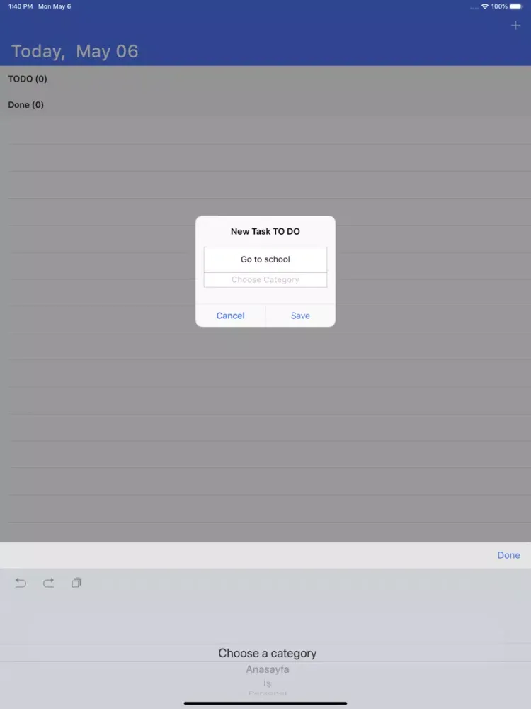 Zrzuty ekranu Tasker List Manager iPad 