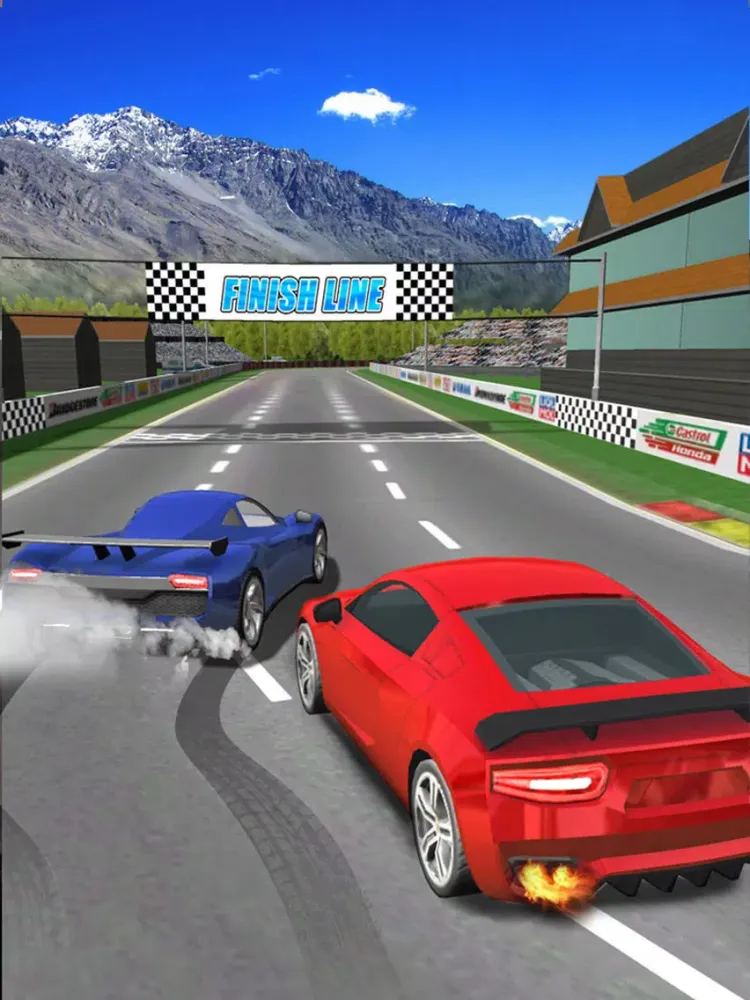 Turbo Sports Car Racing Game - Challenging Thumb Car Race 3D 2016 iPad  Ekran Görüntüleri