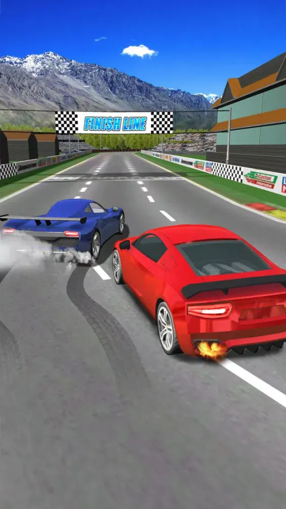 Turbo Sports Car Racing Game - Challenging Thumb Car Race 3D 2016 Ekran Görüntüleri