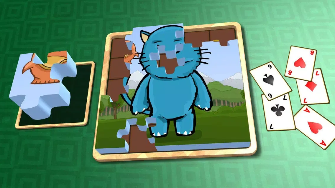 Screenshot di Jigsaw Solitaire Cartoons