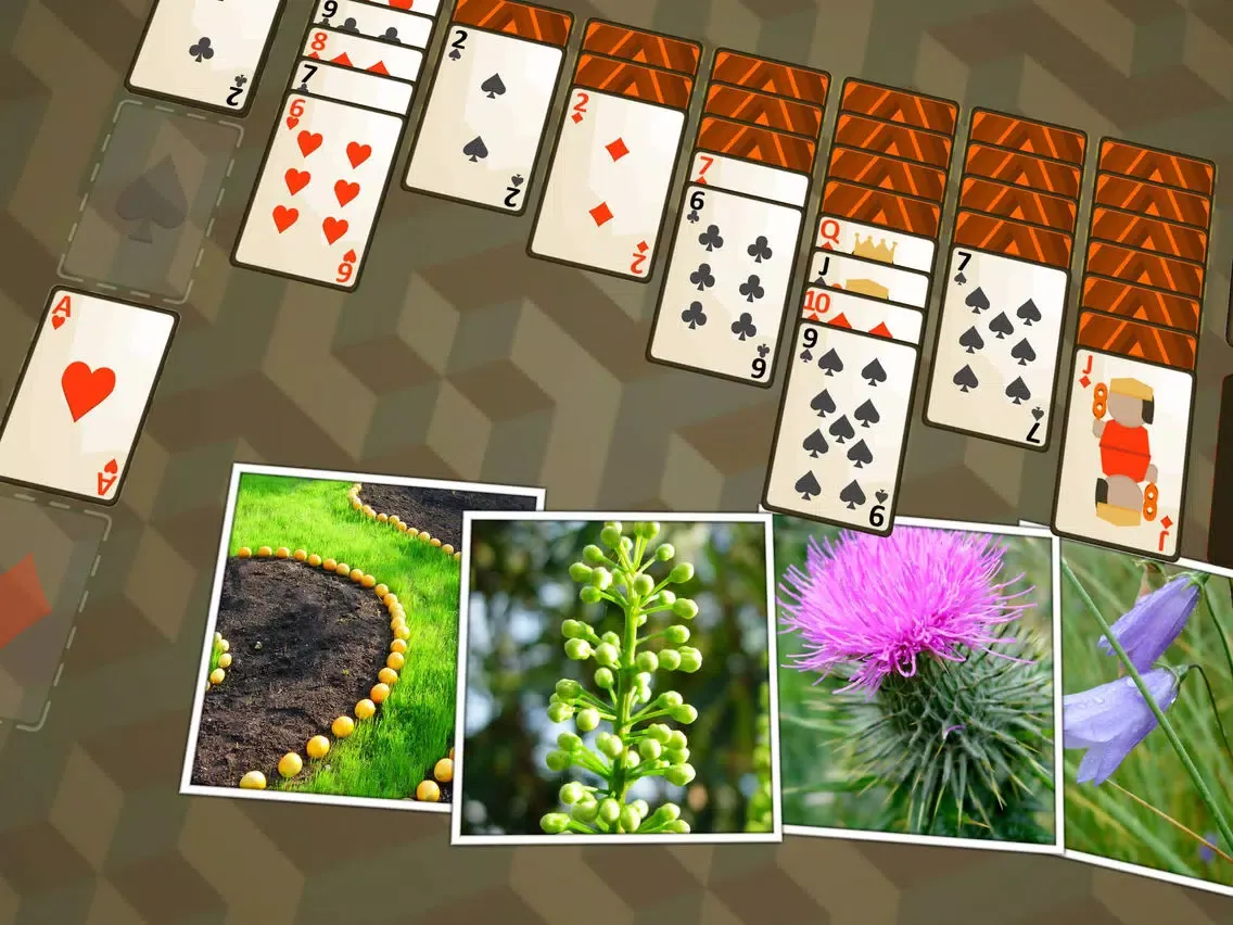 Tangkapan layar Solitaire Plants iPad 