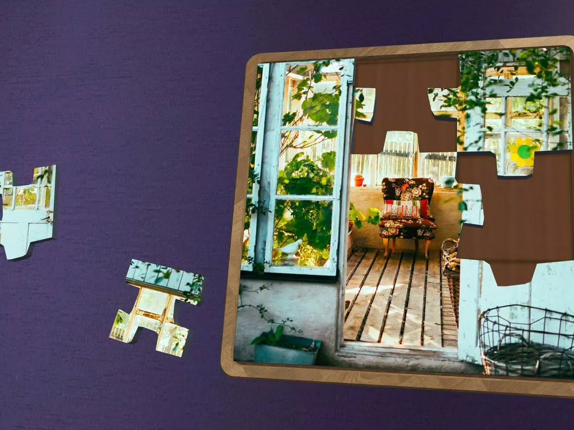Super Jigsaws Flower Art iPad  スクリーンショット